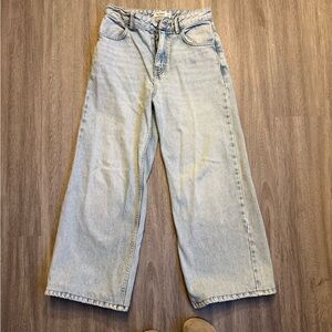 Pull&Bear Light Blue Wide Leg Jeans